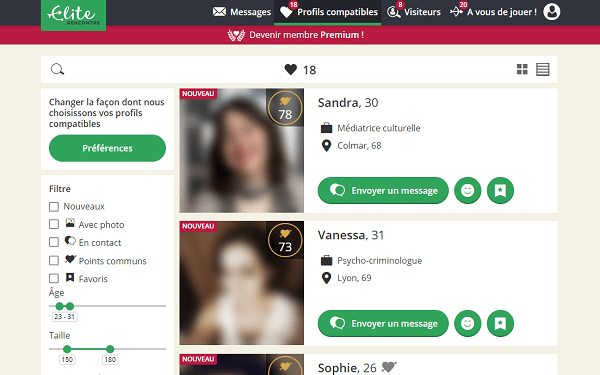 Profil de site de rencontre idéal