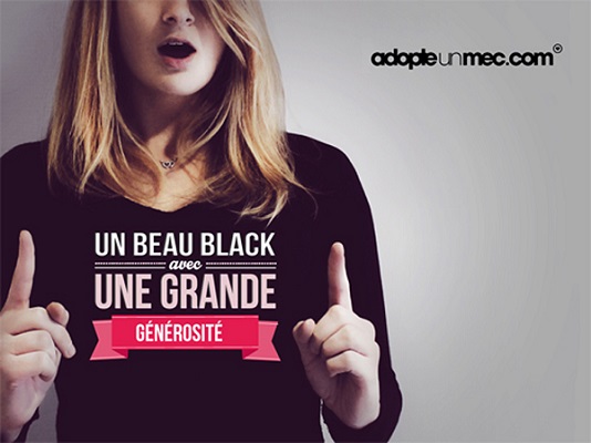 prix adopte un mec pub