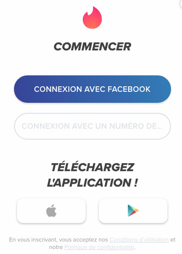 s'inscrire a tiner avec numéro de téléphone