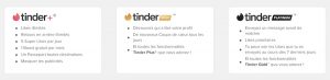 Abonnements Tinder