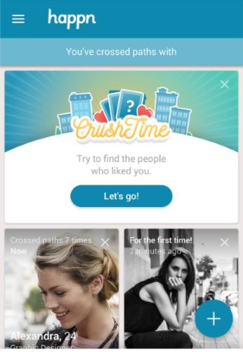 Happn crushtime fonctionnalité gratuite