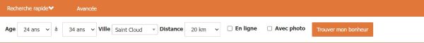 filtre de recherche superencontre